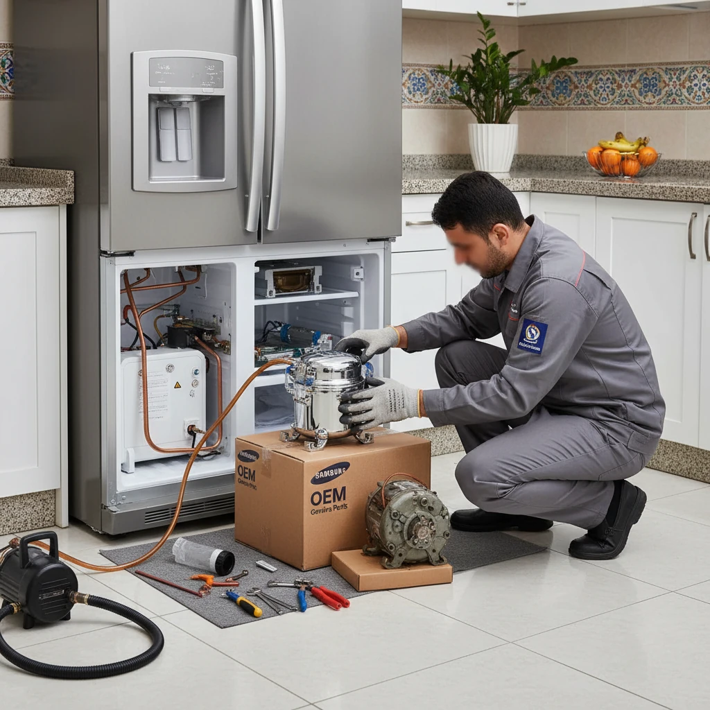 تعمیر کمپرسور یخچال سامسونگ در اصفهان